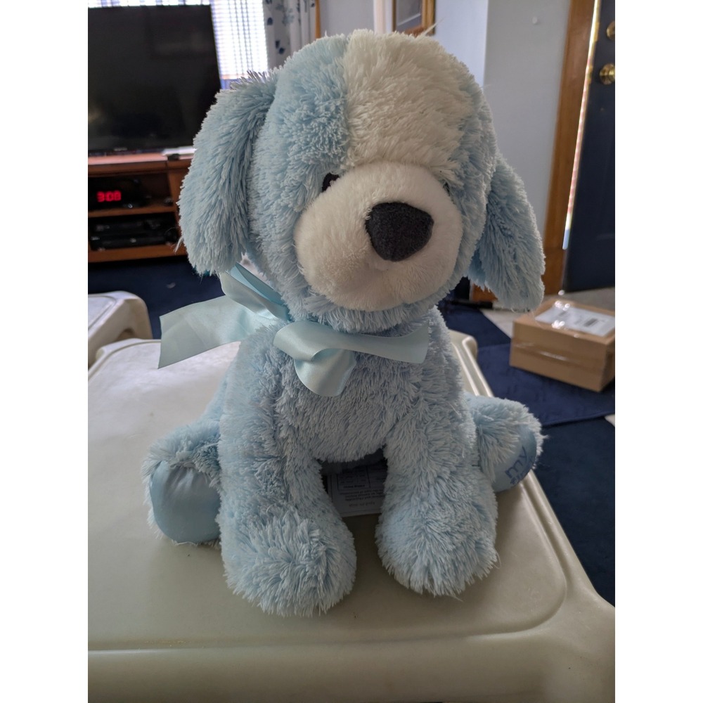 Gund My First Puppy Blue Dog Stuffed Animal Plush 4043975 Baby Boy Toy 15 inch